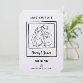 Customizable Save the Date  Bride groom (Stehend Vorderseite)