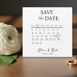Customizable Save the Date, Magnetic Card Magnetkarte