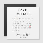 Customizable Save the Date, Magnetic Card Magnetkarte (Vorne/Hinten)