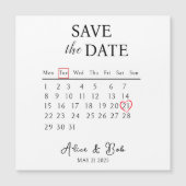Customizable Save the Date, Magnetic Card Magnetkarte (Vorderseite)