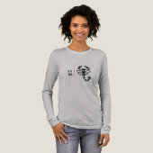 Customizable - Scorpion and Your Initials Tri-Blend Shirt (Volle Vorderseite)
