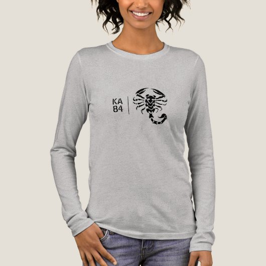 Customizable - Scorpion and Your Initials Tri-Blend Shirt (Vorderseite)