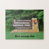 Customizable Shenandoah National Park Puzzle (Horizontal)