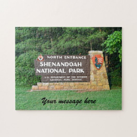 Customizable Shenandoah National Park Puzzle (Horizontal)