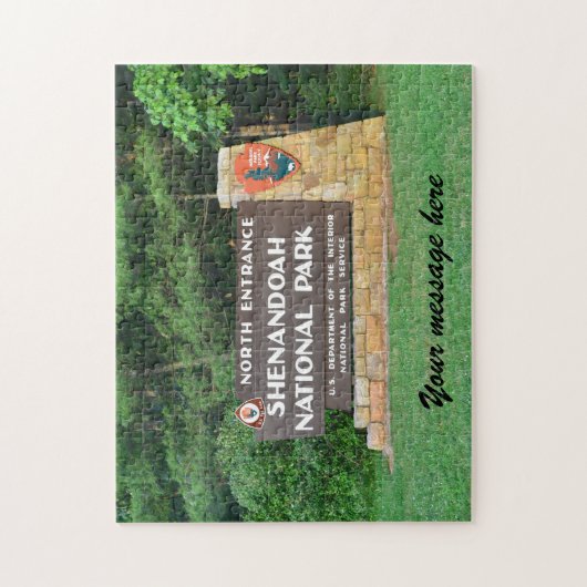 Customizable Shenandoah National Park Puzzle (Vertikal)