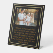 Customizable Sign Stand Psalm 128:1-4  Sockelschild (Vorderseite)