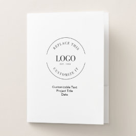 Customizable Simple 3 lines of Text Logo website Bewerbungsmappe