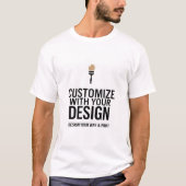 Customizable Simple Blank Business Corporate T-Shirt (Vorderseite)