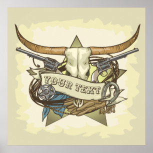 Customizable  Skull Poster