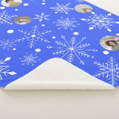 Customizable Snowflake Flurry Sherpa Blanket Sherpadecke (3/4)