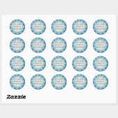 Customizable Snowflake Gift Wrap Stickers (Blatt)