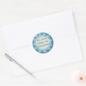 Customizable Snowflake Gift Wrap Stickers (Umschlag)