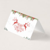 "Customizable Snowy Village Christmas Cards" (Rückseite)