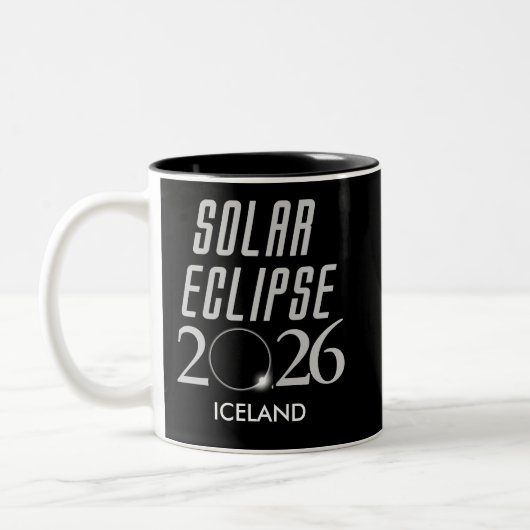Customizable Solar Eclipse 2026 Mug Zweifarbige Tasse (Links)
