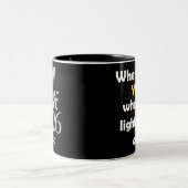 Customizable Solar Eclipse 2026 Mug Zweifarbige Tasse (Mittel)