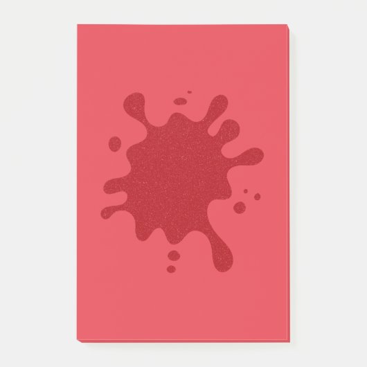 Customizable Splash Design Post-It Notes Klebezettel (Vorderseite)