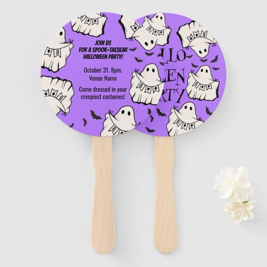 Customizable Spooky & Fun Halloween Fächer (Vorne und Hinten)