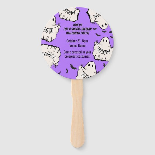 Customizable Spooky & Fun Halloween Fächer (Vorderseite)