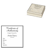 Customizable Square Certificate of Authenticity Gummistempel (Stempel)