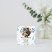 Customizable Square Pet Breeder Business Card  Quadratische Visitenkarte (Stehend Vorderseite)