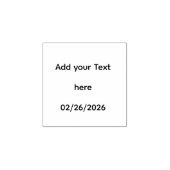 Customizable Square Wooden Handle Art Rubber Stamp Gummistempel (Prägung)