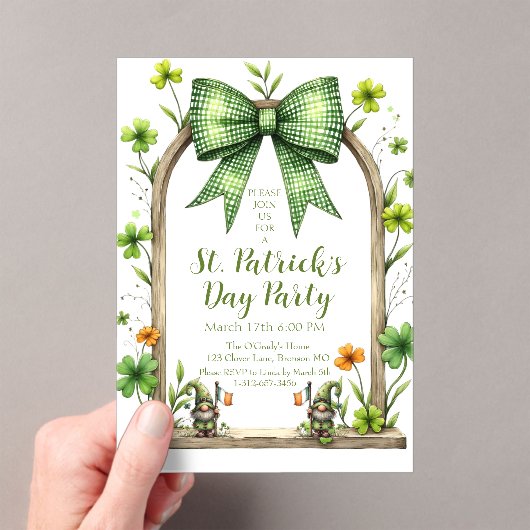 Customizable St. Patrick’s Day Invitation  Acryleinladungen (Insitu (Handheld))