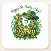 Customizable St. Patrick's Day Rechteckiger Pappuntersetzer (Vorderseite)