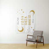 Customizable Starry Month Milestone Tapestry Wandteppich (Beispiel)
