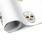 Customizable Sugar Skull Geschenkpapier (Rolleneckpunkt)
