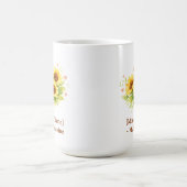 Customizable Sunflower Heart Mother’s Day Mug Kaffeetasse (Mittel)