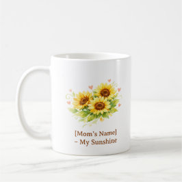 Customizable Sunflower Heart Mother’s Day Mug Kaffeetasse