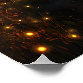 Customizable Sunset Fields Poster (Ecke)