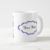 Customizable (SVG Controled Illustrations) NAME Jumbo-Tasse (Vorderseite Rechts)