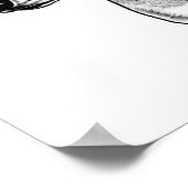 Customizable Tag Cute Dachshund with Glasses Poste Poster (Ecke)