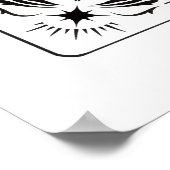 Customizable Tarot Whimsy Zodiac Celestial Witch Poster (Ecke)