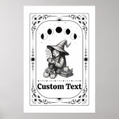 Customizable Tarot Whimsy Zodiac Celestial Witch Poster (Vorne)