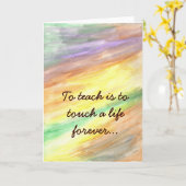 Customizable Teacher Note Card Karte (Gelbe Blume)
