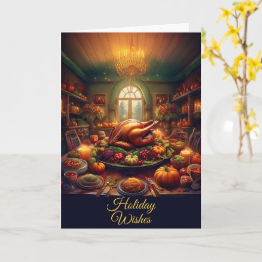 Customizable Thanksgiving Karte (Gelbe Blume)