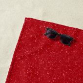 Customizable Tomato Red Noise Beach Towel Strandtuch (Beispiel)