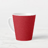 Customizable Tomato Red Speckle Latte Mug Milchtasse (Linke Ecke)