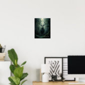 Customizable Twisted Forest Deer Poster (Heimbüro)