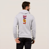 Customizable Valentine’s Day Artistic Love Men's  Hoodie (Schwarz voll)