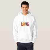 Customizable Valentine's Day Artistic Love Men's a Hoodie (Vorne ganz)