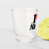 Customizable Valentines Day I love Heart Custom Schnapsglas (Links)