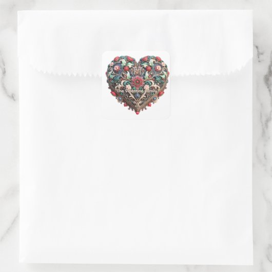 Customizable Valentine's day Sticker (Tasche)