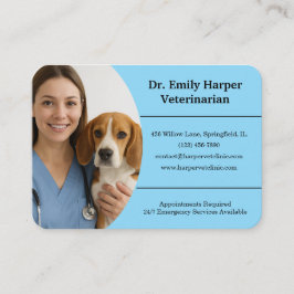 Customizable Veterinarian Business Card Visitenkarte