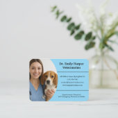 Customizable Veterinarian Business Card  Visitenkarte (Stehend Vorderseite)