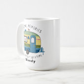 Customizable Vintage Camper Travel Coffee Kaffeetasse (Vorderseite Links)
