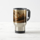 Customizable Vintage Mountain Travel Tumbler Reisebecher (VorderseiteRechts)