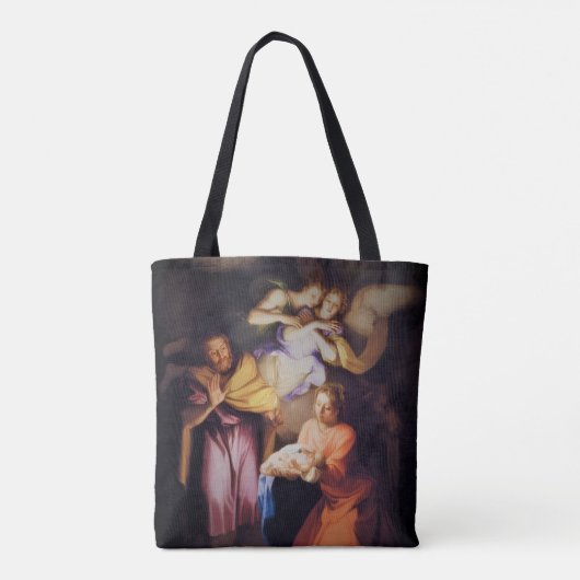 Customizable Vintage Nativity Christmas  Tasche (Rückseite)